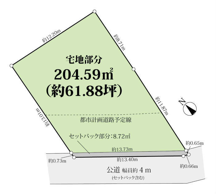 川崎市多摩区南生田7丁目 売地・土地 生田駅 3,480万円 (区画図).jpg