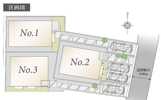 【ラグラス鶴川7】区画図