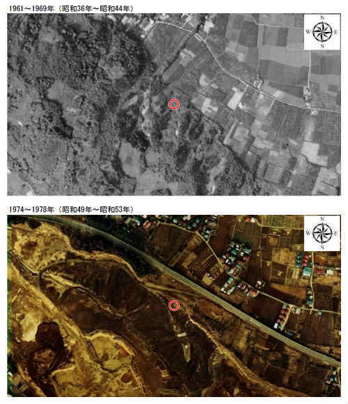 ハートフルタウン稲城南山 新築一戸建て2棟 稲城駅徒歩8分 土地の履歴(古地図・航空写真) (2).jpg