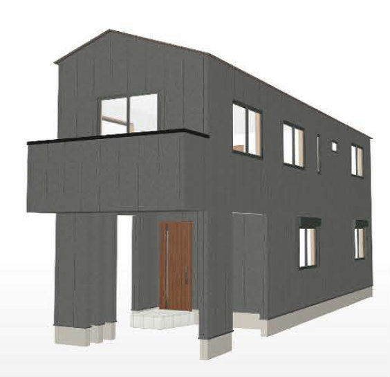 【新築一戸建全3棟｜綱島東4丁目】外観パース１
