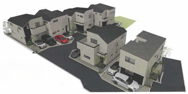 【新築一戸建全6棟｜府中市住吉町Ⅳ期】外観パース