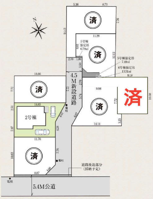 【グラファーレ府中市多磨町2丁目】区画図