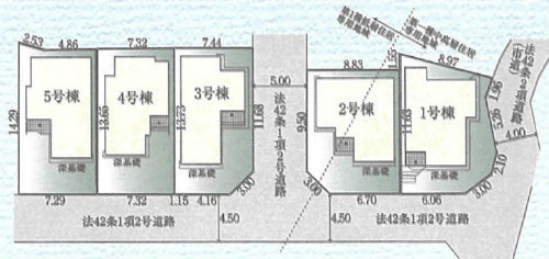 Fit(フィット) 相模原市南区若松 新築一戸建て5棟 相模大野駅徒歩19分 区画図.jpg