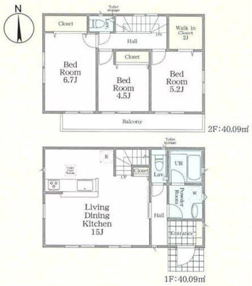 新築一戸建 全18棟｜調布市深大寺北町第3】調布駅バス19分・三鷹駅バス14分 2号棟.jpg