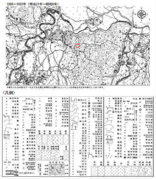 ブランピュール聖蹟桜ヶ丘・聖蹟桜ケ丘駅の新築一戸建て 5棟：土地の履歴：古地図・過去の航空写真 (1).jpg