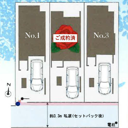 【メルディアの家｜杉並区今川307③】区画図