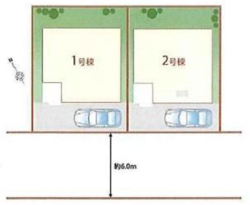 ハートフルタウン稲城南山 新築一戸建て2棟 稲城駅徒歩8分 区画図.jpg