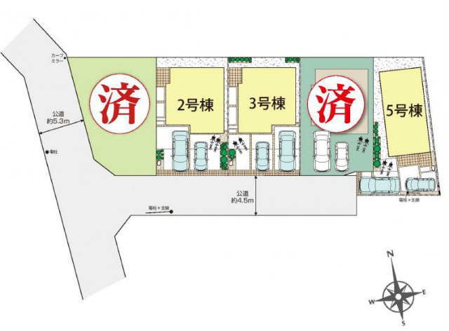 【ブルーミングガーデン深大寺北町6丁目】区画図