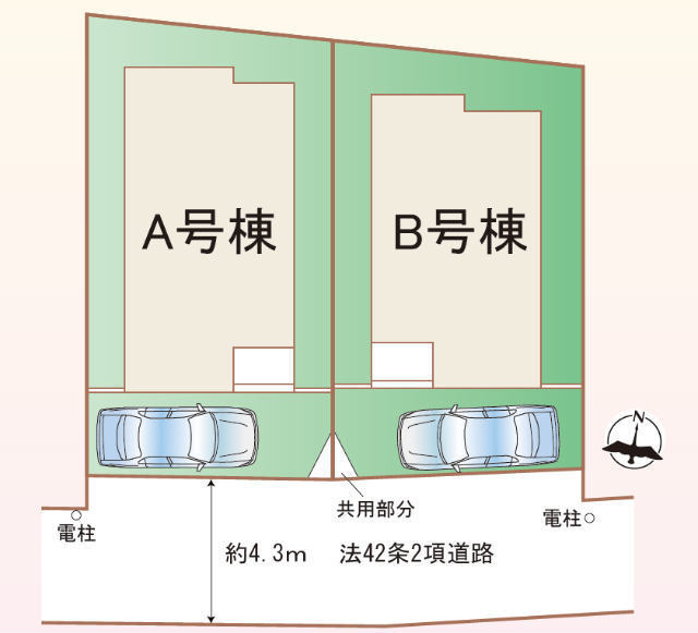 【ハートフルタウン喜多見3丁目4202番】区画図
