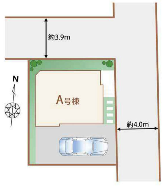 【ハートフルタウン深大寺3丁目3896番】区画図