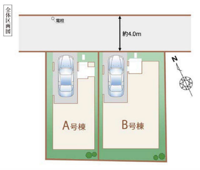 【ハートフルタウン東野川2丁目496番】区画図