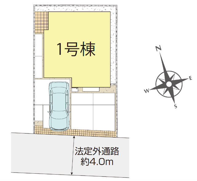 【ブルーミングガーデン東野川1丁目】区画図