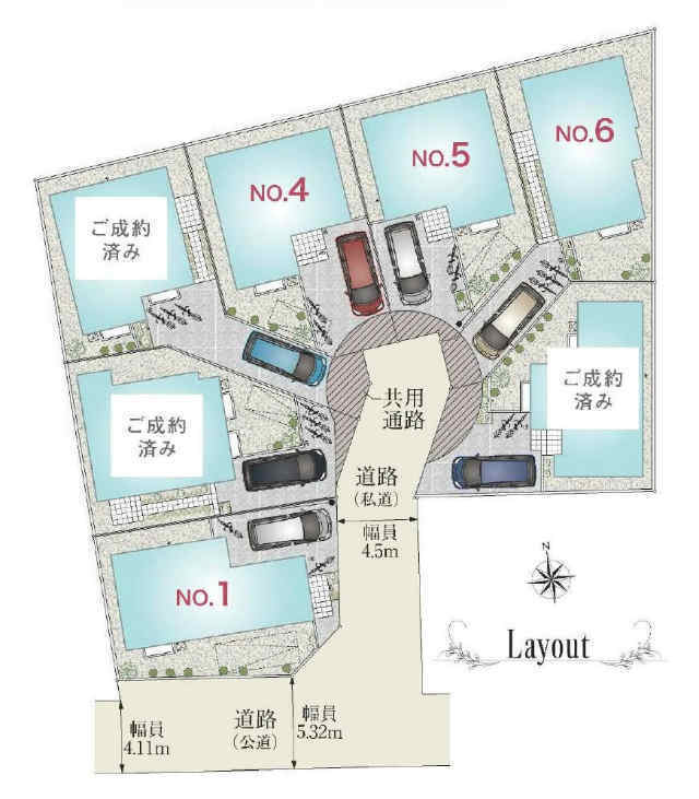 【兼六パークタウン東府中第3期】区画図