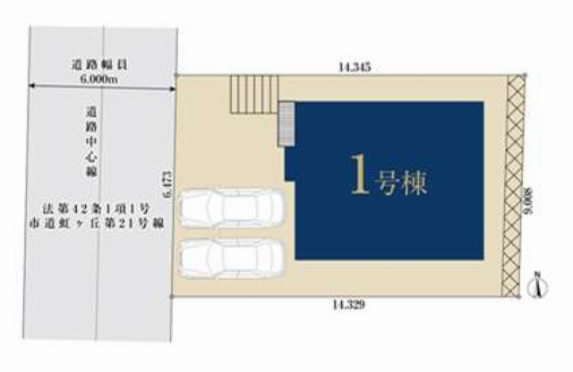 【ミラスモ虹ヶ丘124①】区画図