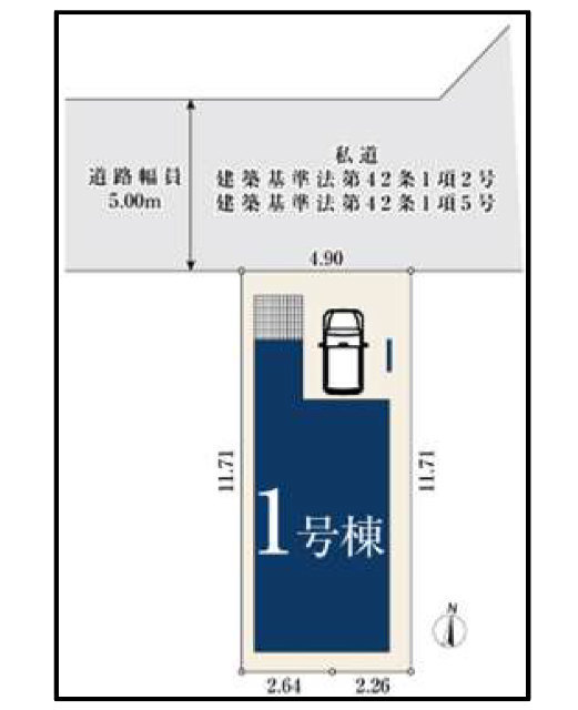 【ミラスモ杉並区上高井戸117①】区画図