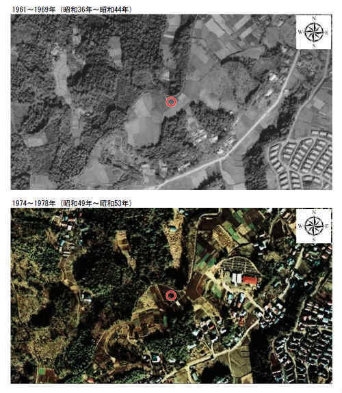 リーブルガーデン三保町 中山駅の新築一戸建て全5棟：土地の履歴：古地図・過去の航空写真 (2).jpg