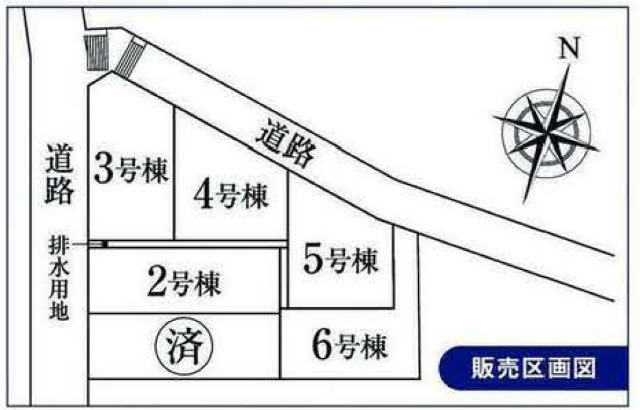 【新築一戸建～十日市場 第5期 全6棟 霧が丘1丁目】区画図