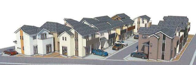 【ハートフルタウン府中市日新町3丁目Ⅲ】外観パース