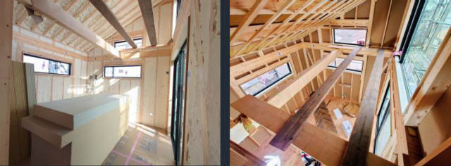 内観 建築中写真