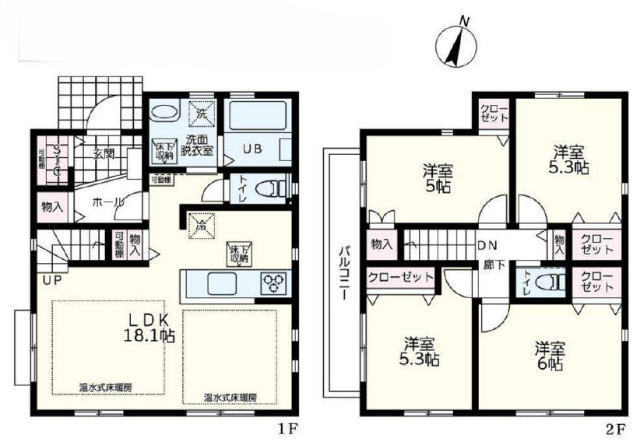 【新築一戸建｜川崎市麻生区岡上5丁目】間取図