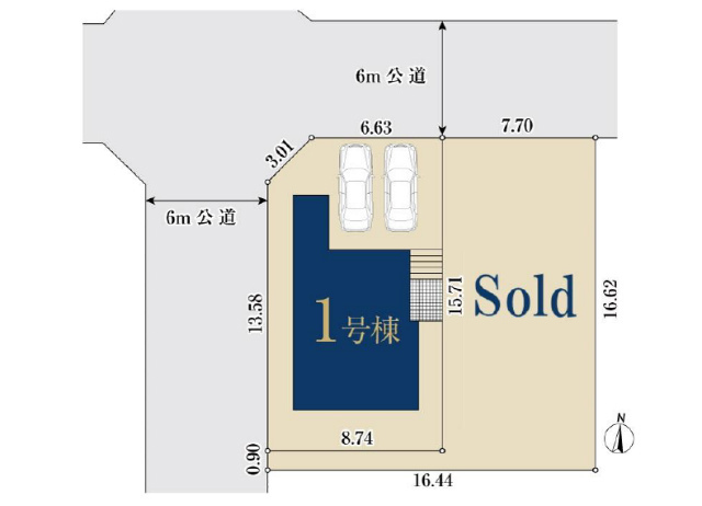 【ミラスモ成瀬台404②】区画図