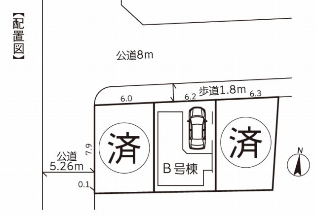 【Alba Housing 坂戸3丁目】区画図
