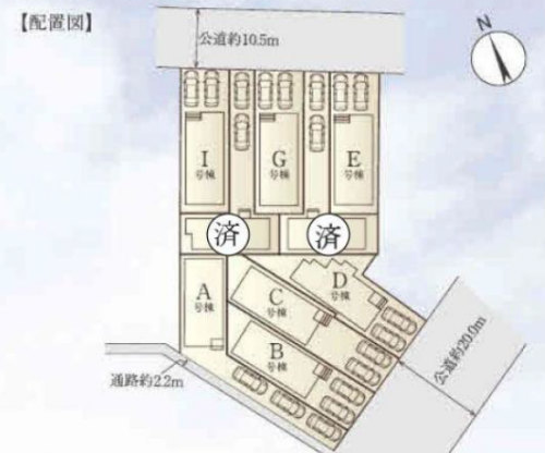 南山田 新築一戸建て 東山田駅・センター北駅 徒歩圏：区画図.jpg