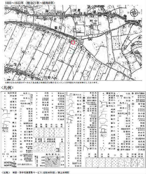 リナージュ吉祥寺北町 新築一戸建て6棟 吉祥寺駅バス11分 停歩1分・武蔵関駅徒歩17分 土地の履歴(古地図・航空写真) (1).jpg