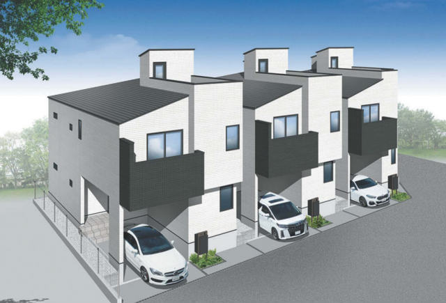 【新築一戸建全3棟｜高田東1丁目】外観パース