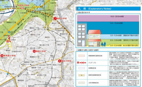 新築一戸建＜PHシリーズ＞港北区篠原町｜「新横浜」駅徒歩7分 洪水浸水ハザードマップ.jpg