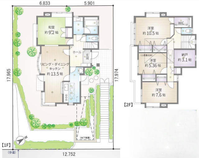 【リノベーション中古戸建|金程3丁目】間取図