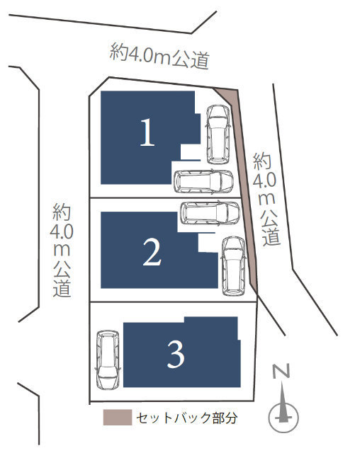 【プラスエーハウス南生田6丁目 Ⅵ】区画図