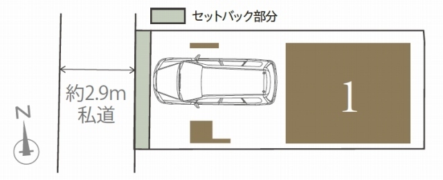 【プラスエーハウス中原区上平間Ⅲ】区画図