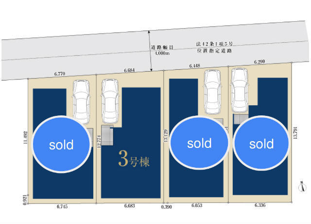 【ミラスモ府中市住吉町224④】区画図