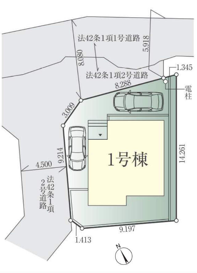 【FiT川崎市麻生区王禅寺東5期・6期】5期1号棟区画図