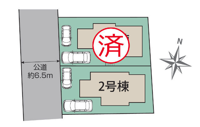 【ブルーミングガーデン五所塚1丁目】区画図