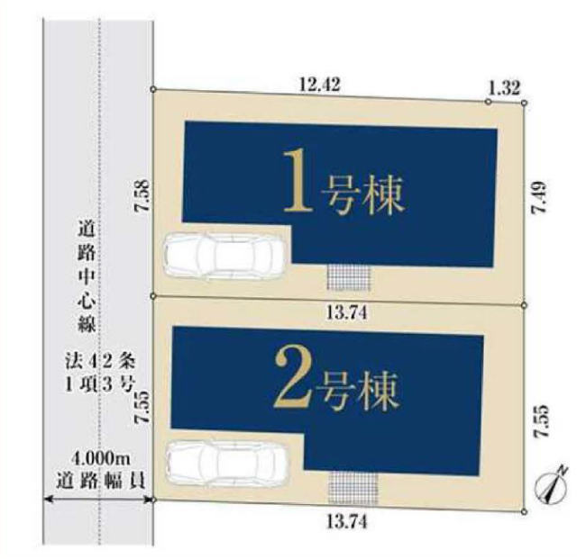 【ミラスモ麻生区高石222②】区画図