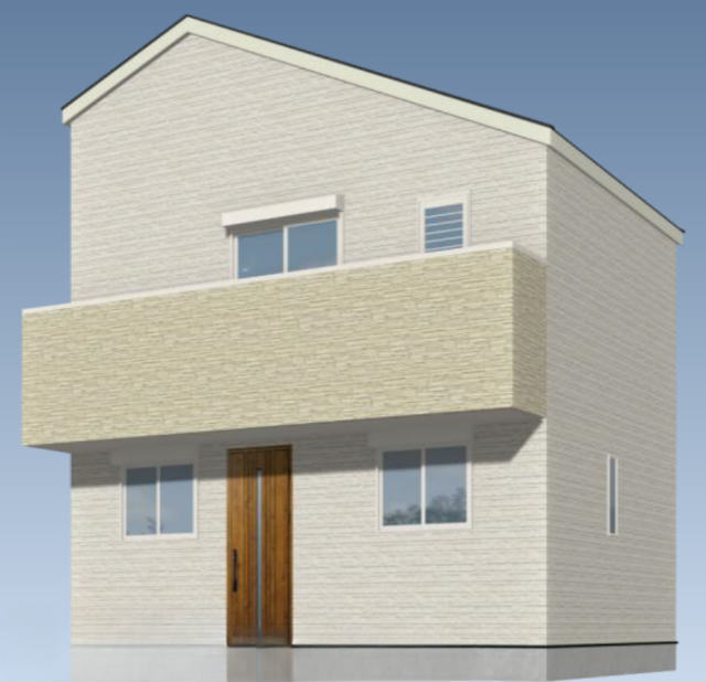 【新築一戸建2LDK＋ロフト｜世田谷区八幡山2丁目】外観パース