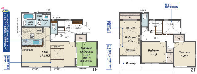 【ブルーミングガーデン木曽西2丁目】間取図
