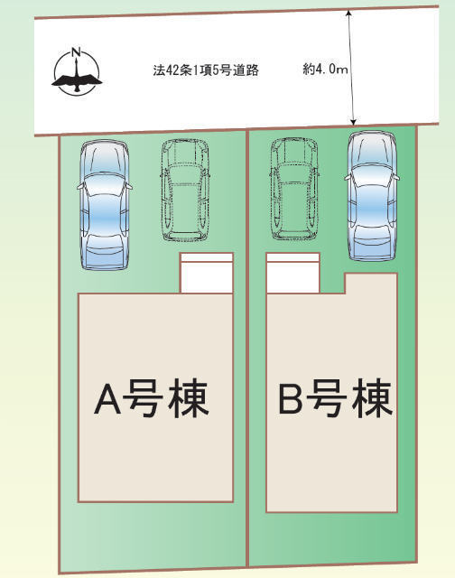 【ハートフルタウン府中市北山町2丁目】区画図