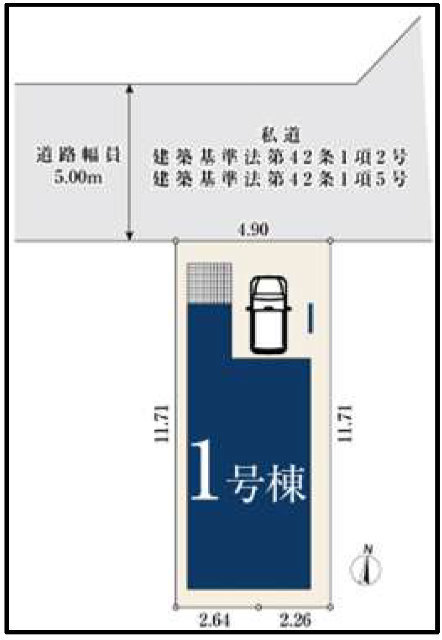 【ミラスモ杉並区高井戸117①】区画図