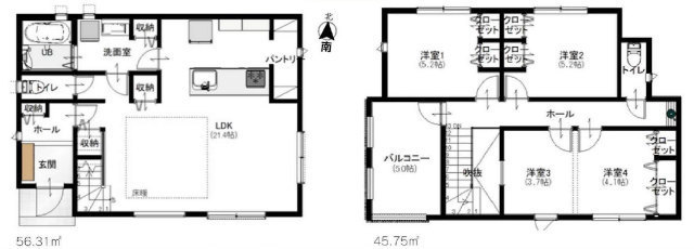住まいるホームなら仲介手数料無料!!★【新築一戸建|町田市玉川学園8丁目】間取図