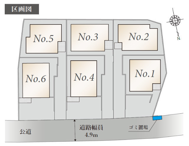 【ラグラス神木本町】区画図