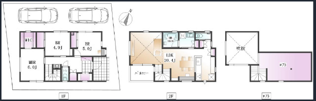 【新築分譲住宅｜NewStyle藤が丘1丁目】間取図