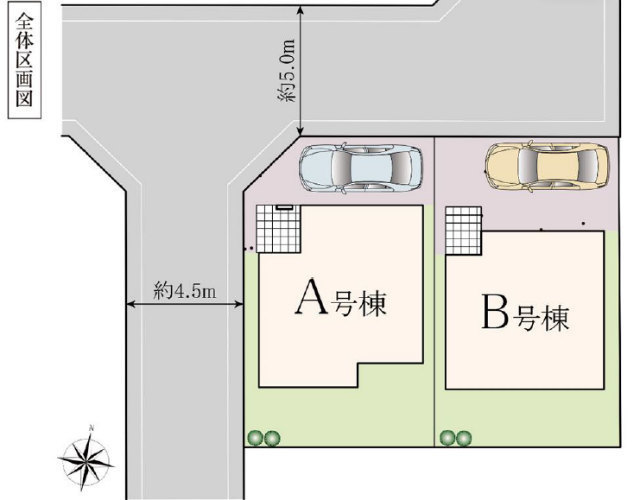 【ハートフルタウン染地2丁目21番】区画図