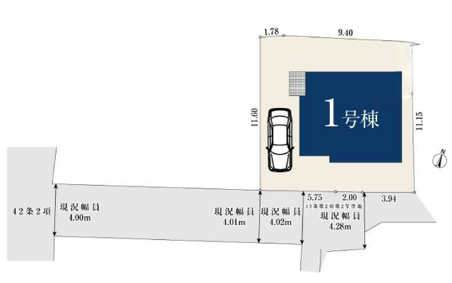 【ミラスモ篠原町02784①】区画図