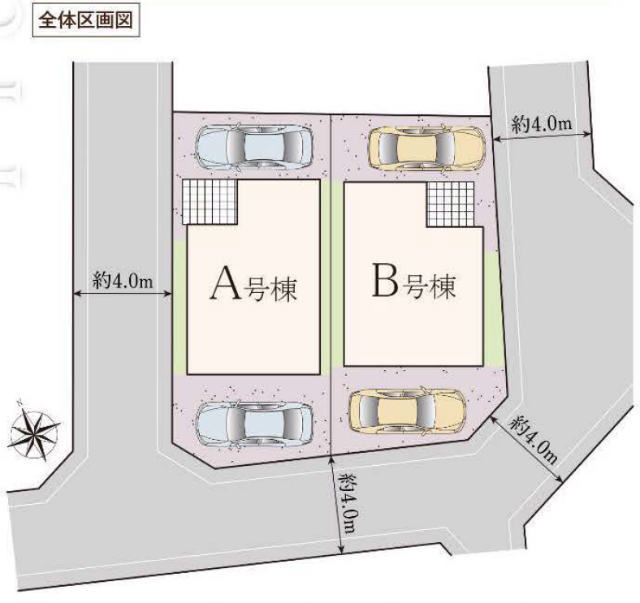 【ハートフルタウン調布市佐須町1丁目】区画図