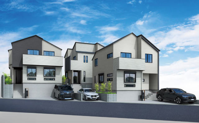 【プラスエーハウス南生田5丁目】外観パース