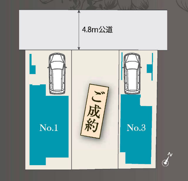 【メルディアの家～高津区東野川122③】区画図