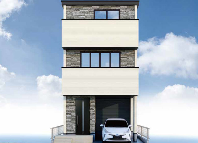 【KIS川崎市中原区苅宿2期】外観パース２